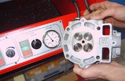 Zylinderkopf, Dichtheitsprüfung von Ventilen, ABP-Racing